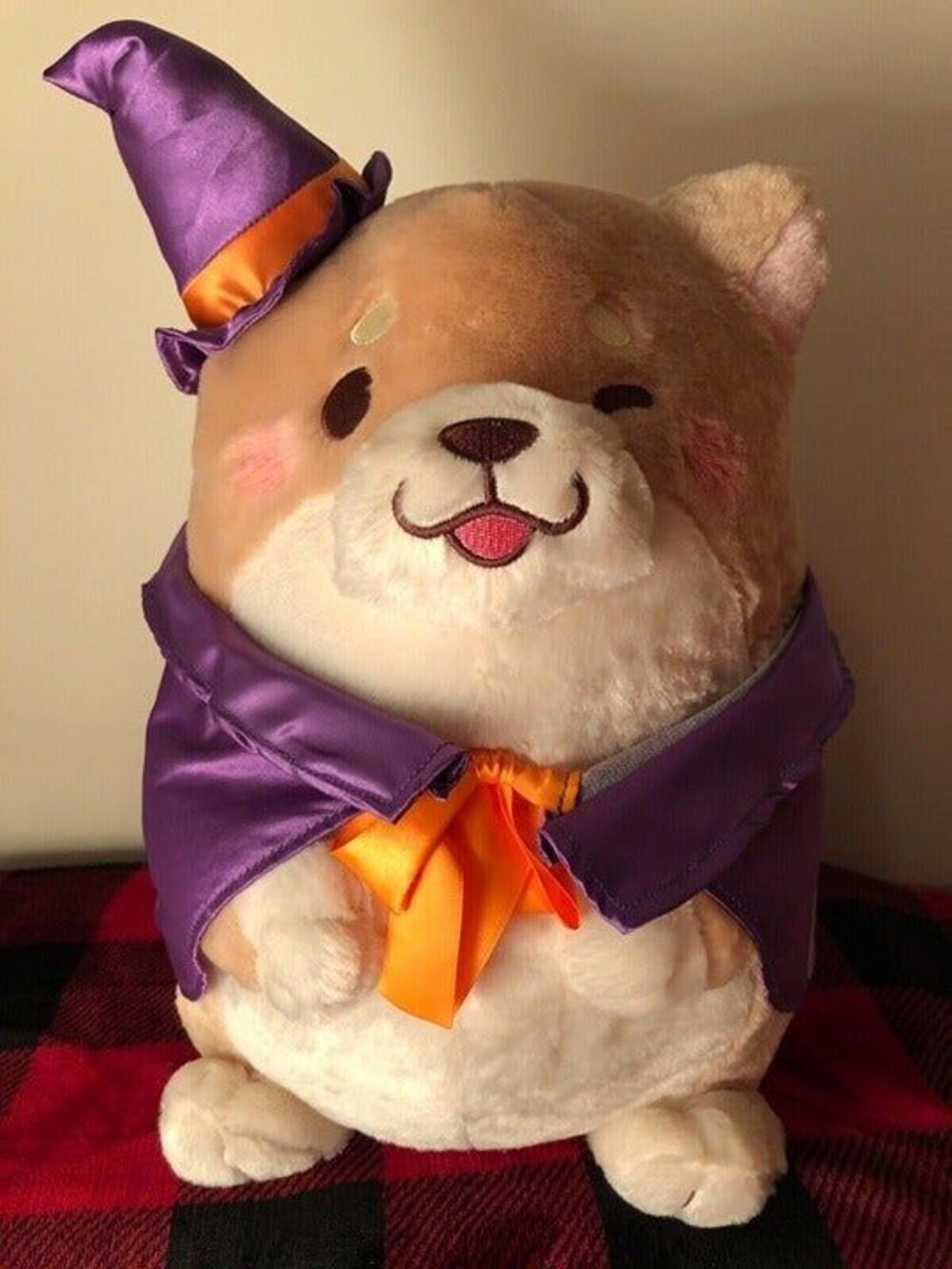 SK Japan XL Mochishiba Halloween Costume Toreba Prize Plush 2014 15" with Tags
